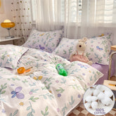 Yickyue 100% High Quality Cotton Bedding Set 3pcs 1 Duvet Cover 2 Pillowcases, 16 Sizes,Customizable