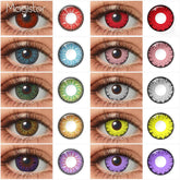 YICKYUE Colorful Cosplay Contact Lenses Eye Lenses Multicolored Red Lenses For Eyes Halloween Contact Lens Beauty Pupils