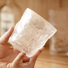 310/370ml Creative Transparent Glass Water Cup Cocktail Cups Matte Surface Party Beer Glass Household Teacup