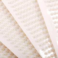 Yickyue 3D Eyes Face Temporary Tattoo White Pearl Dots Beauty DIY Body Art Decorations Festival Makeup Tools Nail Rhinestones Gems