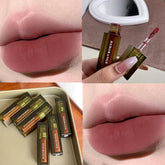 HERORANGE Lip Glaze Nude Matte Velvet Easy To Color Lip Mud Long Lasting Non-stick Cup Lip Tint Waterproof Korean Cosmetics