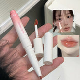 YICKYUE - Double-Headed Lip Pencil Watery Lip Gloss Multi-function Transparent Lipstick Pencil Moisturising Natural Silly Lip Glaze Stick