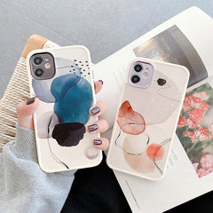 Art Watercolor Shockproof Phone Case For iPhone 11 Pro Max X XR XS Max 7 8 Plus SE2020 12 Soft TPU Back Cover Coque Funda Gift