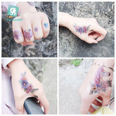 Original Butterfly Design Tattoo Sticker Girl Wrist Arm Leg Fake Tattoo Body Art Sticker Gradient Unicorn Temporary Tattoo Child