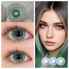 YICKYUE Beauty Lovejoy Colored Contact Lenses Natural Half Yearly Eyes Contacts Party Daily Makeup Cute Lens Fashion New