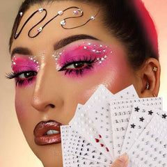3D Glitter Diamond Makeup Eyes Face Rhinestone Facial Crystal Forehead Rhinestones Tattoo Sticker Festival Body Art Decorations