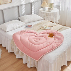 High Quality Heart Shaped Kid Bed Blaknet Comfortable Safe Non-toxic Child Quilt for Bed Bedroom Home Decor Blankets Kids Quilts