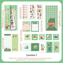 Korean Ins Cute Girl Sticker Hand Account Sticker DIY Seal Sticker Mobile Phone Case Decoration Sticker Student Diary Sticker
