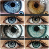 YICKYUE Color Contact Lenses for Eyes 2pcs Green Colored Lenses Beautiful Pupil Yearly Makeup Cosmetic ContactLens Blue lens