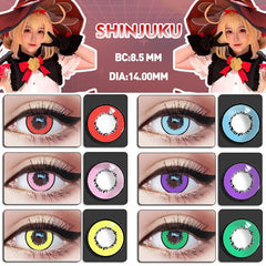 YICKYUE 1Pair Colored Contact Lenses Cosplay Cute Blue Pupils Lense Anime Makeup Eyes Contacts Beauty Cosmetics Yearly New