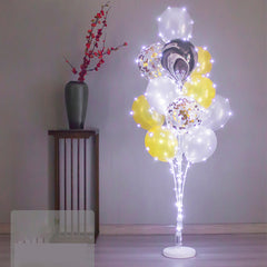 YICKYUE - 13Tubes LED Glow Balloon Stand Holder Balloon Stick Happy Birthday Balloon Kids Baby Shower Adult Wedding Party Decoration