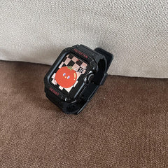 Case+Strap For Apple Watch Band 41mm 45mm 44mm 40mm 42mm 38mm Silicone Accessories Belt Bracelet For Iwatch Serie 7 6 SE 5 4 3