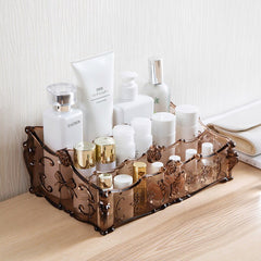 Transparent Plastic Cosmetic Storage Box Dustproof Jewelry Lipstick Cosmetic Organizer Makeup Organizer Household Goods