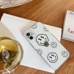 Soft silicone smiley daisy cute cartoon lovely smile phone case for iphone 12 11 pro max mini xs max 7 8 plus x xr cover capa