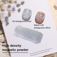 Yickyue 10ML Ice Shiny Cat Eye Nail Polish Rainbow Transparent Cat Eye Magnetic Gel Nail Polish DIY Semi Permanent Salon Varnish Gel