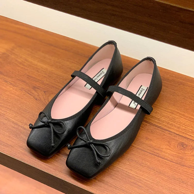 YICKYUE  -  Spring New Candy Color Women Flat Shoes Fashion Round Toe Ladies Elegant Mary Jane Shoes Soft Ballerina Shoes New Woman
