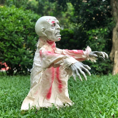 YICKYUE  -  Large Voice Control Skeletons Outdoor Halloween Scary Decorations Moveable Creepy  Animated Sound Effect Prop for Haunted House