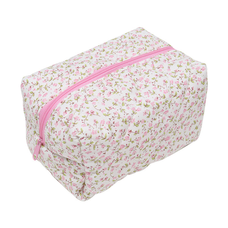 YICKYUE  -  New Bow Cosmetic Bag Pink Flower Makeup Organizer Skincare Perfect Gift Washing Bag For Travel Cosmetics Storage Bag