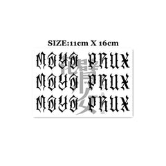 Waterproof Temporary Tattoo Stickers Gothic Alphabet Tattoo Flash Tattoo Finger Female Male