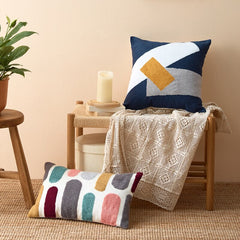 J Floral Cushion Cover Cute Dots Embroidery Pillow Cover 45x45cm/30x50cm Soft Cozy  Home Decoration for living room Kids Room