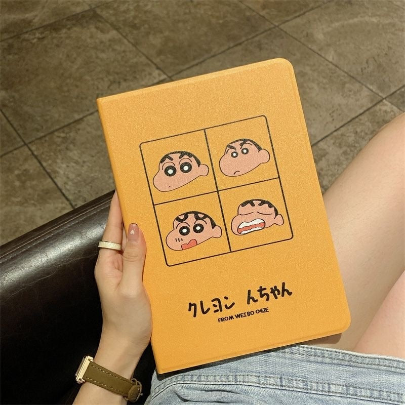 Crayon Shin-chan iPad Air  Case Air 4 Silicone Protective Case For iPad Pro Mini 4 5 10.2 inch 8th Anti-drop Soft Cover Gift