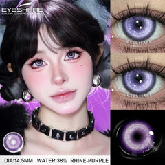 YICKYUE  1 Pair Halloween Contact Lenses Cosplay Color Contact Lenses for Eyes Anime Red Lenses Pink Lenses Gray Pupils Lens