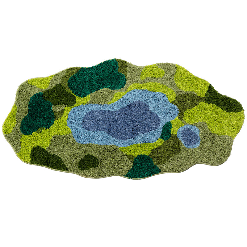 YICKYUE  -  Modern Design 3D Moss Living Room Area Rug Green Moss Soft Carpet Bedroom Bedside Floor Mat Anti-slip Balcony Hallway Home Rugs