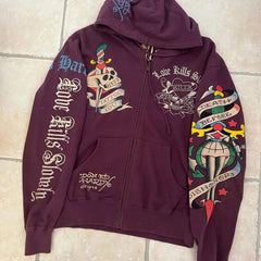 Hearujoy  90s Streetwear Woman Hoodie Print Goth Vintage Hoodies Y2K Grunge Graphic Long Sleeve Hooded Sweatshirt Harajuku Japanese Aesthetic Women
