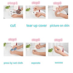 YICKYUE  -  1 Sheet Butterfly Tattoo Sticker Waterproof and Durable Temporary Tattoo