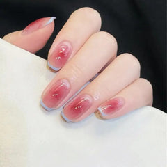 Yickyue Ice Transparent Gradient Pink Gel Nail Polish Pure Color Blush Series Jelly Polish Top Coat Soak Off UV LED Nail Art Gel Varnish
