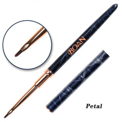 BQAN Marbled Rose Gold Nail Brush Gel Brush For Manicure Acrylic UV Gel Extension Pen For Nail Polish Painting Drawing Brush