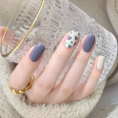 24pcs Multi-Type Wear Short Paragraph Fashion Manicure Patch False Nails Save Time Wearable Nail Patch SAL99