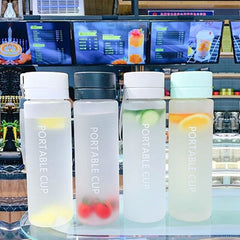 22oz/27oz Sports Water Bottles Portable Large Capacity Cup Reusable Plastic Water Bottle Climbing Hiking Direct Drinking Bottle