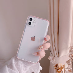 Soft liquid silicone purple & pink phone case for iphone 11 pro max protective case for iphone x xs max xr 6 7 8 plus cover