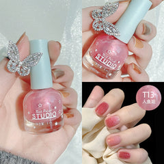 30 Colors Water-based Nail Polish Can Be Peeled Tear-off No Baking Solid Color Nail Art Hybrid Varnishes Lasting Quick-Drying