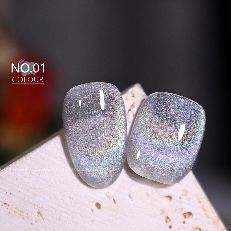 Shiny Gel Nail Polish Semi Permanent Varnishes Hybrid Reflective Colorful Nail Art Glitter Laser Rainbow Cat Eye UV Magnetic Gel