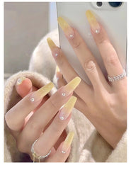 YICKYUE   -  8 ML Stained Glass Gel Polish Jelly Clear Color Varnish Semi-permanent Nail Polish UV Gel Construction Quick Buildin Nail Art