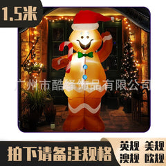 2.4m High Christmas Inflatable Archway 3D Cartoon Yards Arch with Santa Claus Snowman for Xmas New Year Party Gift