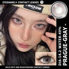YICKYUE  -  1Pair New Color Contact Lenses for Eyes Purple Lenses Gray Pupils Lens Brown Eye Lens Yearly Cosmetic Blue Eye Contacts