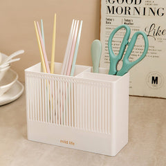 Wall Hanging Kitchen Storage Holder Spoon Fork Chopstick Tableware Organizer Drainer Rack Multifunction Flatware Cutlery Drying