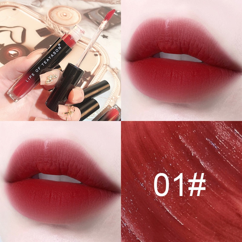Bulk Lip Gloss Nude Color Velvet Lipstick Liquid Lips Tint Waterproof Long Lasting Sexy Brown Red Matte Lipgloss Cosmetic