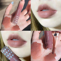 Yickyue 8 Colors Cool Girl Matte Lipstick Green Darkness Velvet Lip Gloss Liquid Lip Tint Cream Pigment Long Lasting Lip Makeup Cosmetic