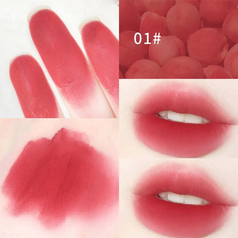 Yickyue Cute Bear Thin Lipstick Velvet Moistens Lip Mud Girls Don't Touch Cups Lip Gloss Is White Fair Price Lipstick Girls' Cosmetics