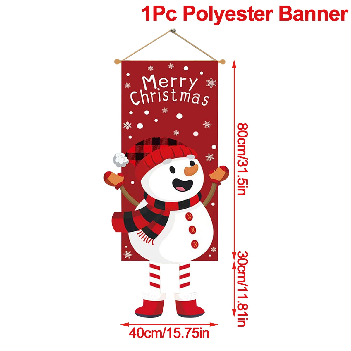 YICKYUE  -  Christmas Hanging Flag Christmas Decoration For Home Xmas Merry Cristmas Ornaments 2023 Noel Navidad Natal New Year