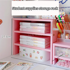 YICKYUE  -  Student Dormitory Desktop Storage Computer Increase Height Frame Girl's Desk Learning Office Supplies Sorting and Storage Tools