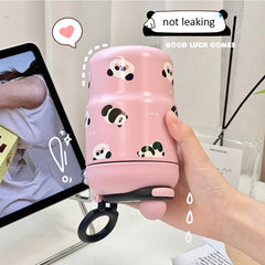 YICKYUE  -  Kawaii Cat Bear Thermos Bottle For Kids Girl Coffee Thermal Cup For Hot Cold Drinks Water Tea Milk Stainless Steel Portable Cup