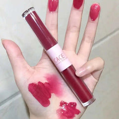Yickyue Double Head Lip Gloss Matte Velvet Sexy Red Tint Liquid Lipstick Waterproof Lipgloss Lasting Lip Glaze Korean Makeup Cosmetics