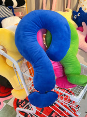 YICKYUE  -  Question Mark Neck Cushion for Bedroom, Living Room, Decorative Pillows for Sofa, Nap Pillows, Backrest Cushions, Car, Home