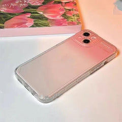 with holder stand bracket love heart gradient pink soft phone case for iphone 13 pro max se3 11 xr xs x 7 plus 8 6s se  case