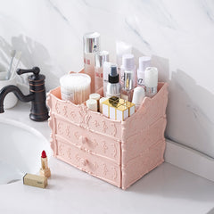 YICKYUE Cosmetic Storage Box Desktop Drawer Dresser Skin Care Product Rack Transparent Multi-layer Large-capacity Cosmetic Box